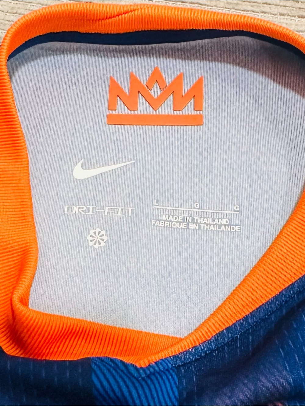 Nike Netherlands 2024 Away Soccer Jersey Youth Large L Euro Dutch Shirt Blue - Picture 3 of 7